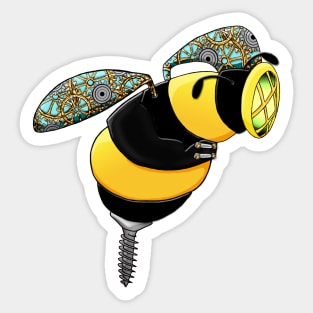 Steampunk bee Sticker